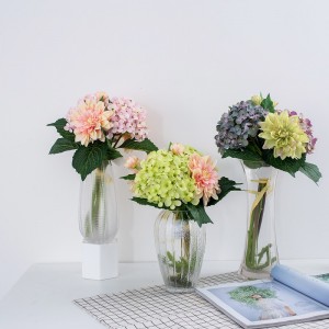 Hot koop Mooie romantische bruiloft tafel decoratie bruids boeket kunstmatige zijden bloem