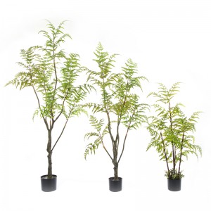 Hot koop realistische chlorofytum comosum tree kunstmatige plant kunstmatige boom ingemaakte varen